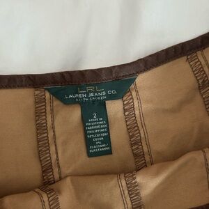 Lauren Ralph Lauren Brown A-Line Skirt Size 2